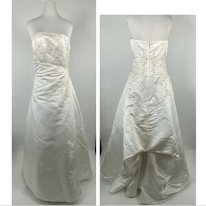 Ivory Satin Wedding Gown